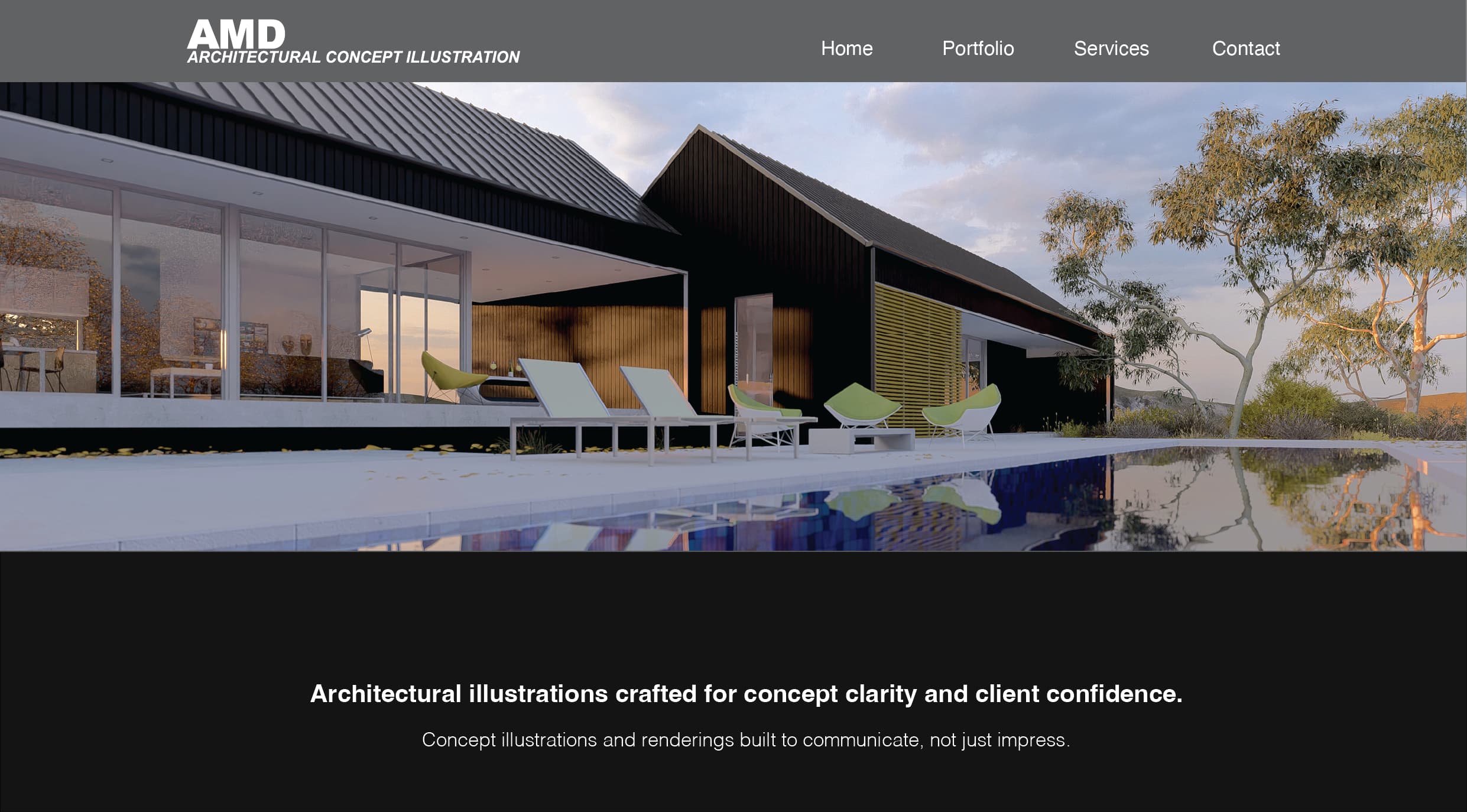 AMD Architectural Concept Illustration website